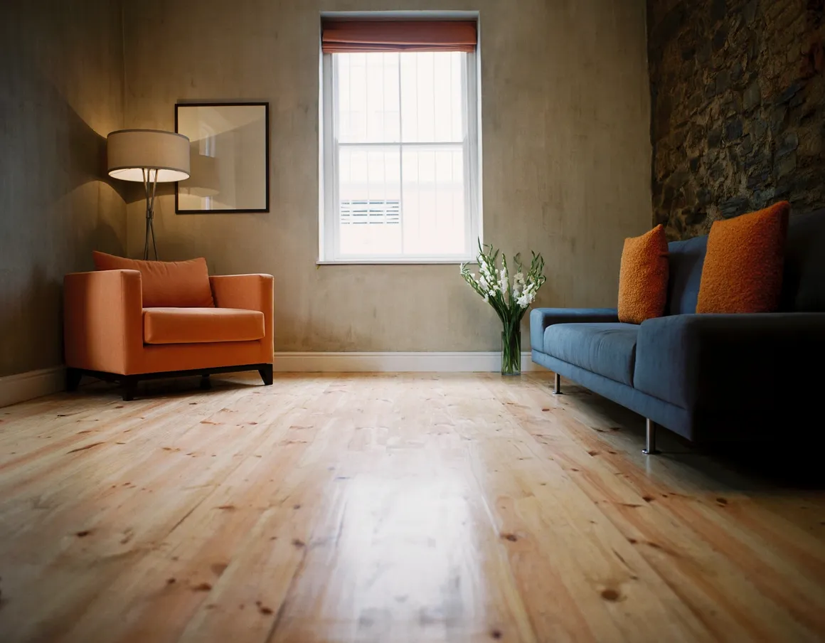 Bedroom With Wooden Floor
